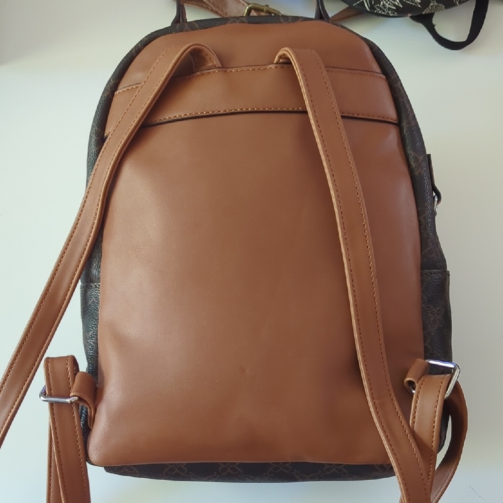 Nine West Brown Krissy Patterned Backpack - image 5